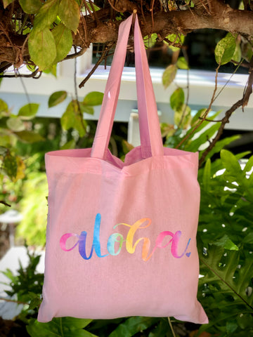 Paradise Pink Aloha Tote