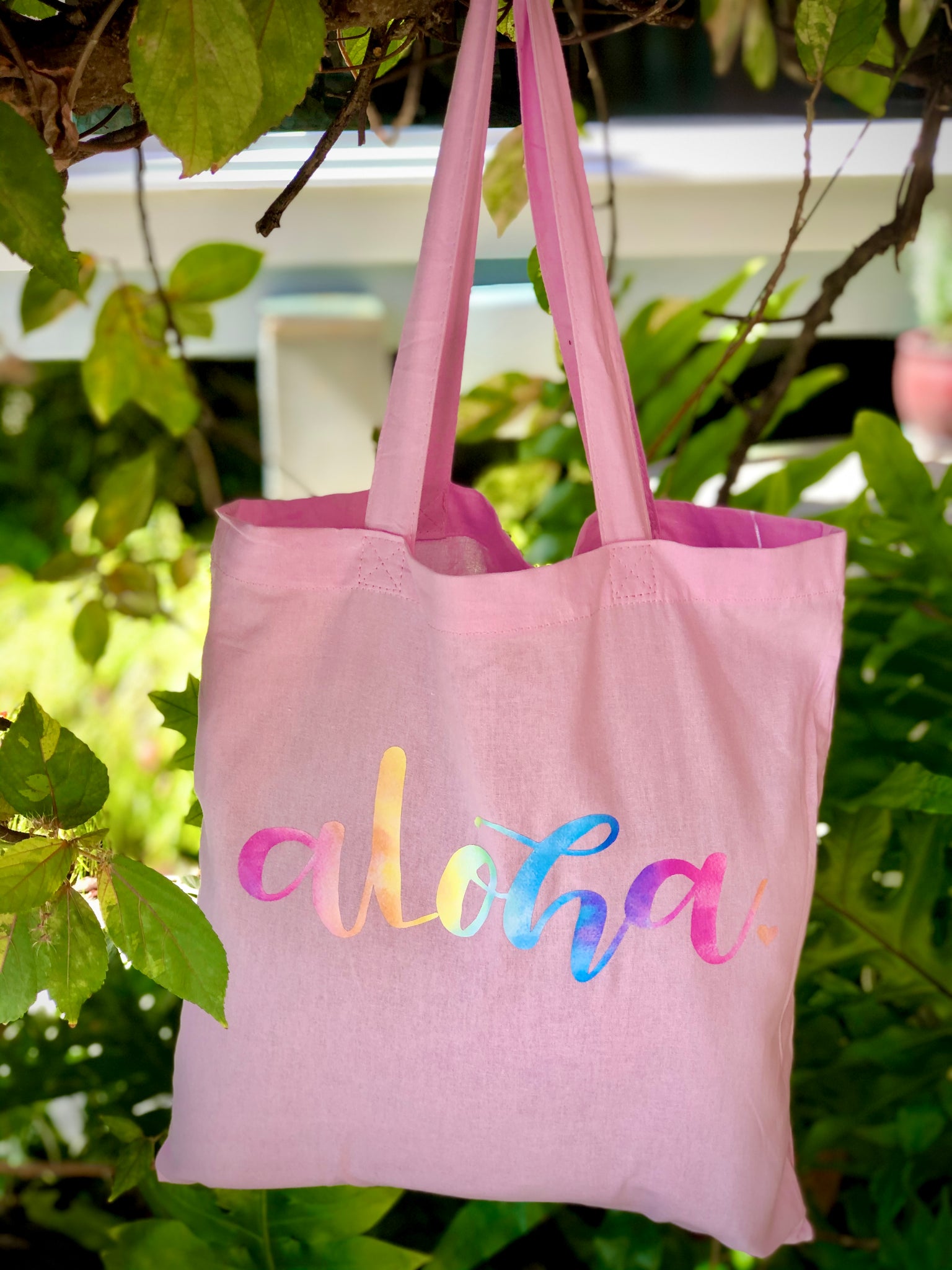 Paradise Pink Aloha Tote