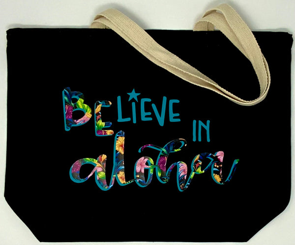 BeLieve in Aloha Jumbo Tote