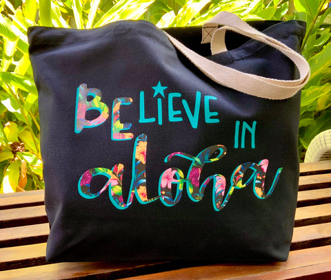 BeLieve in Aloha Jumbo Tote