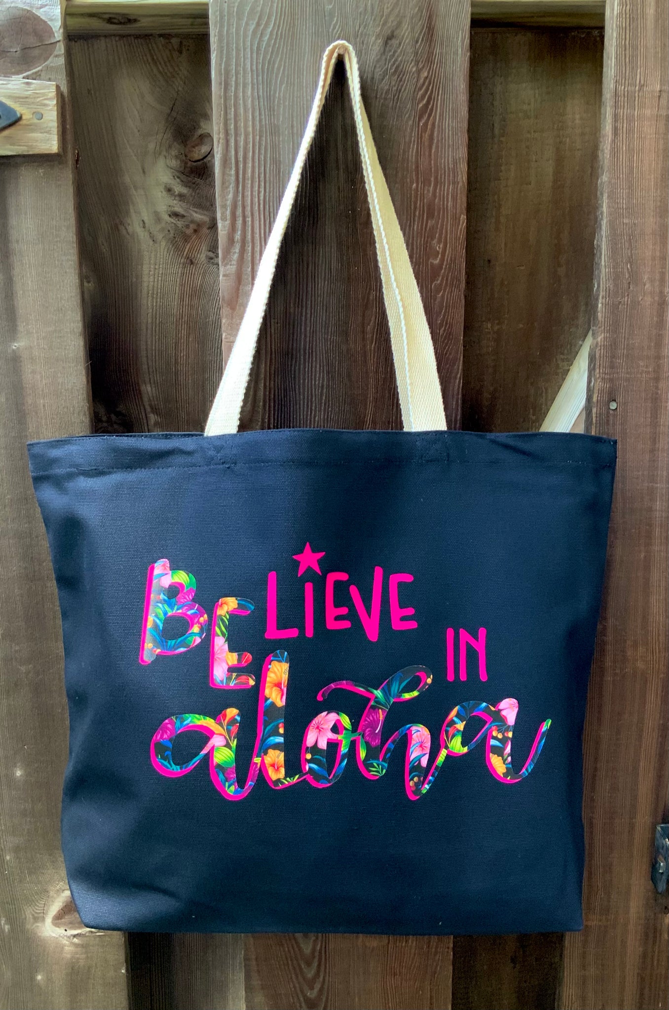 BeLieve in Aloha Jumbo Tote