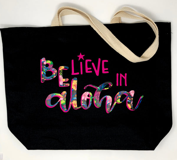 BeLieve in Aloha Jumbo Tote